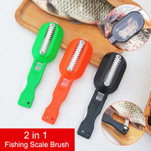 Load image into Gallery viewer, Fishing Scale Brush Built-in Fish cutter Fish Skin Brush